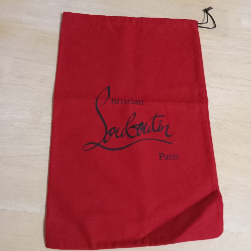 Cristian Louboutin Paris dust bag 14"x9".